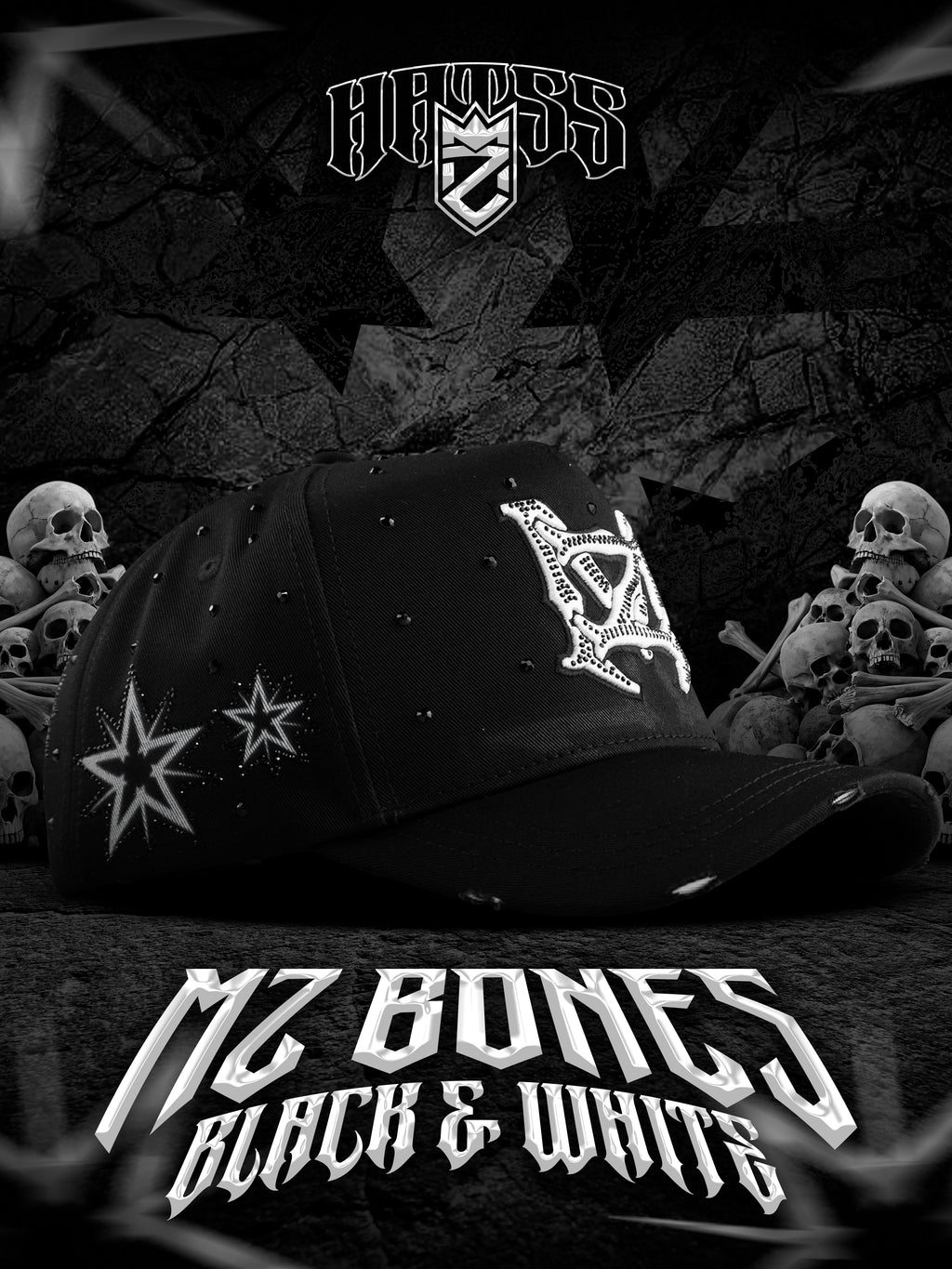 MZ BONES (Black and White)