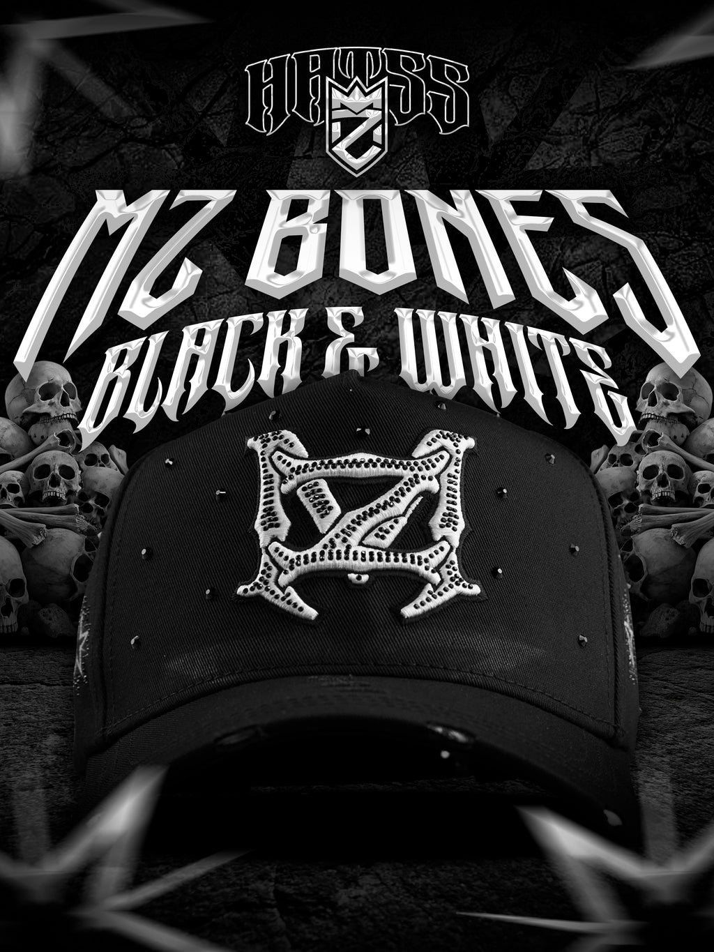 MZ BONES (Black and White)