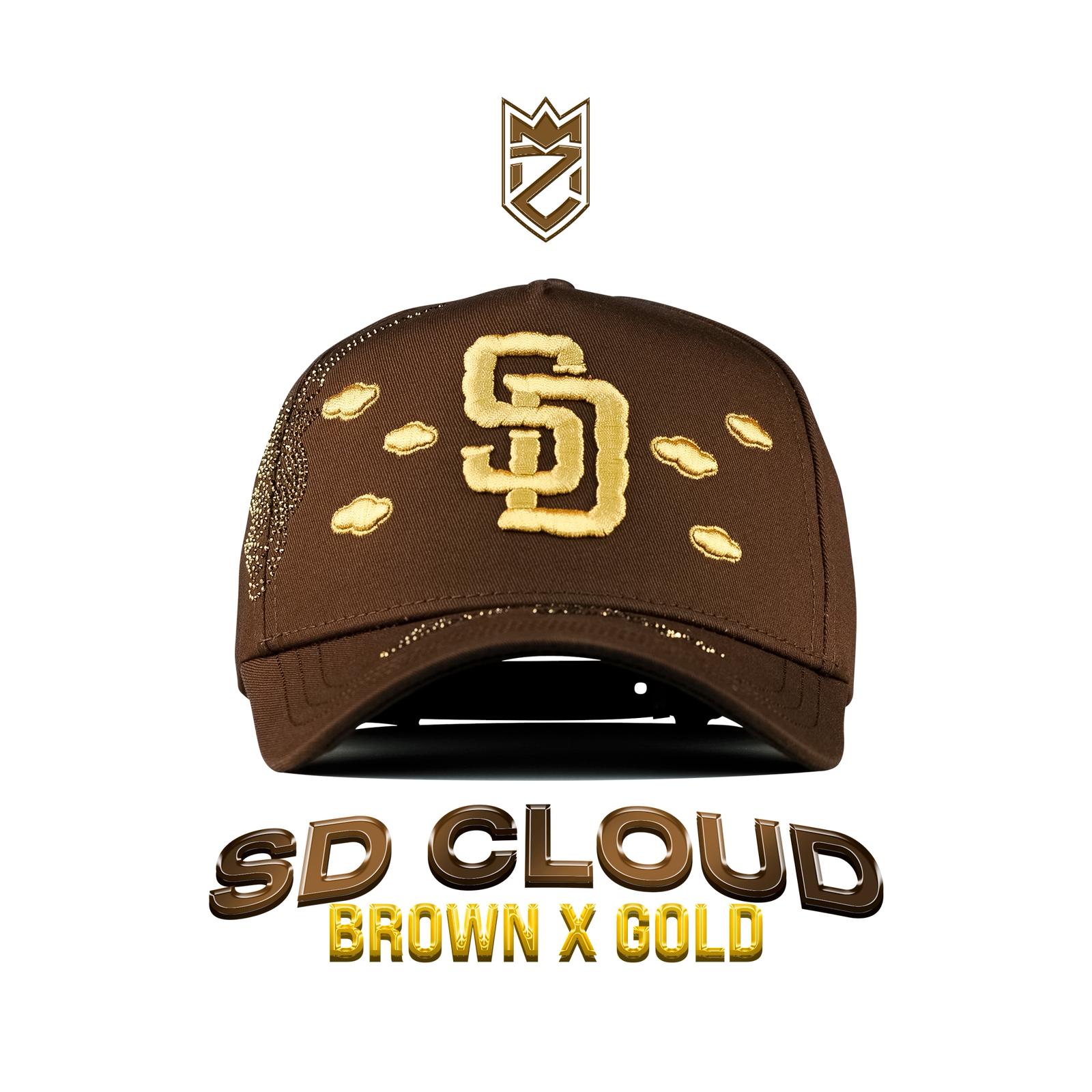 SD Clouds Brown X Gold