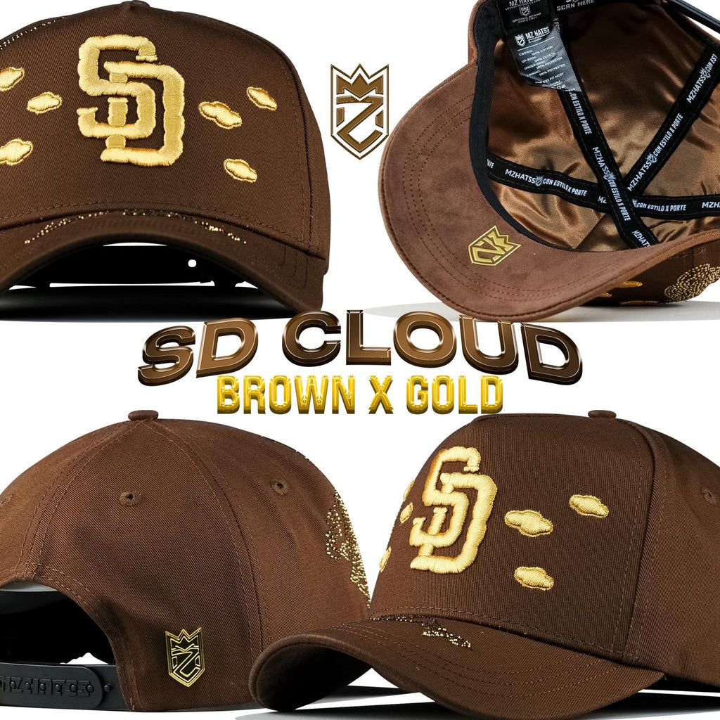 SD Clouds Brown X Gold