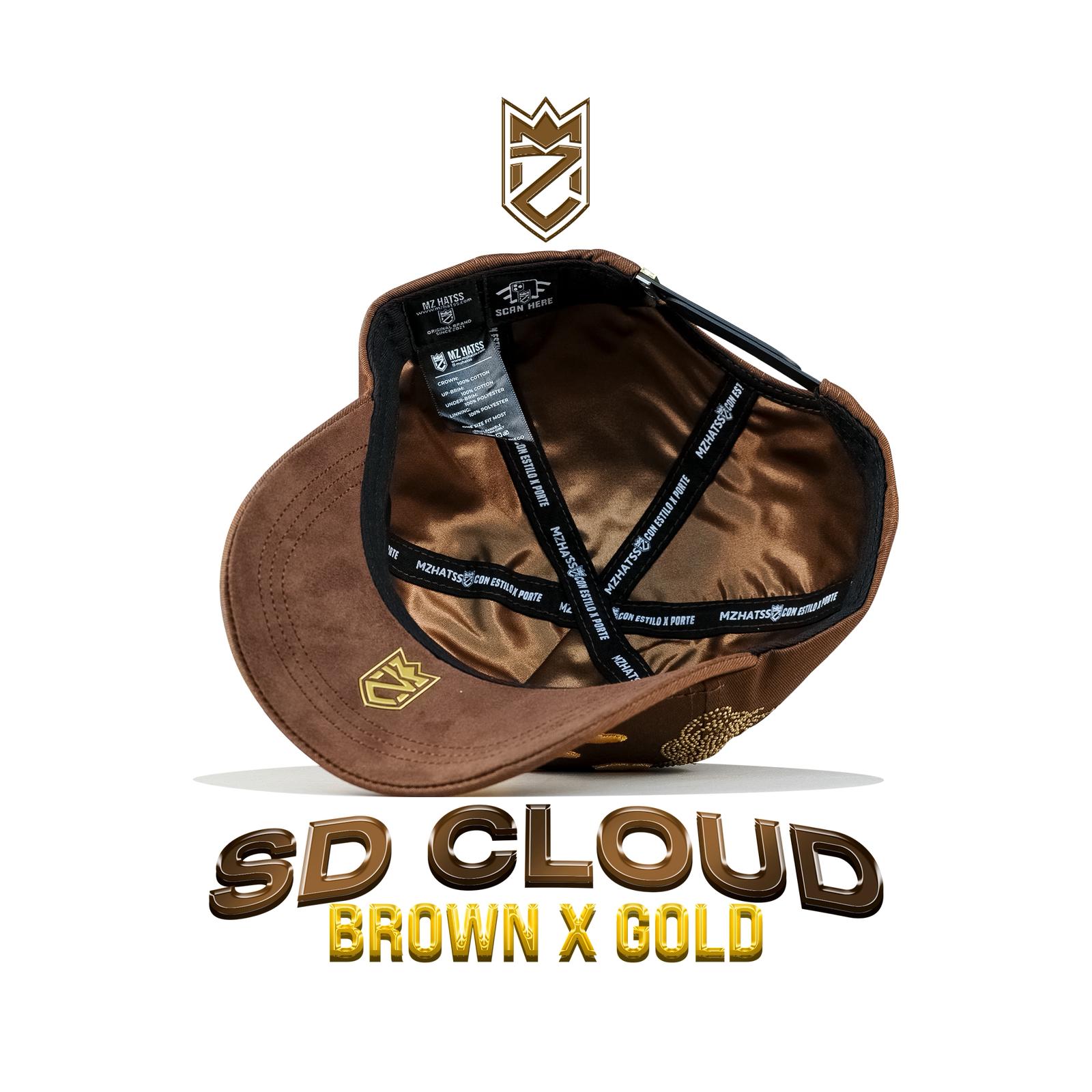 SD Clouds Brown X Gold