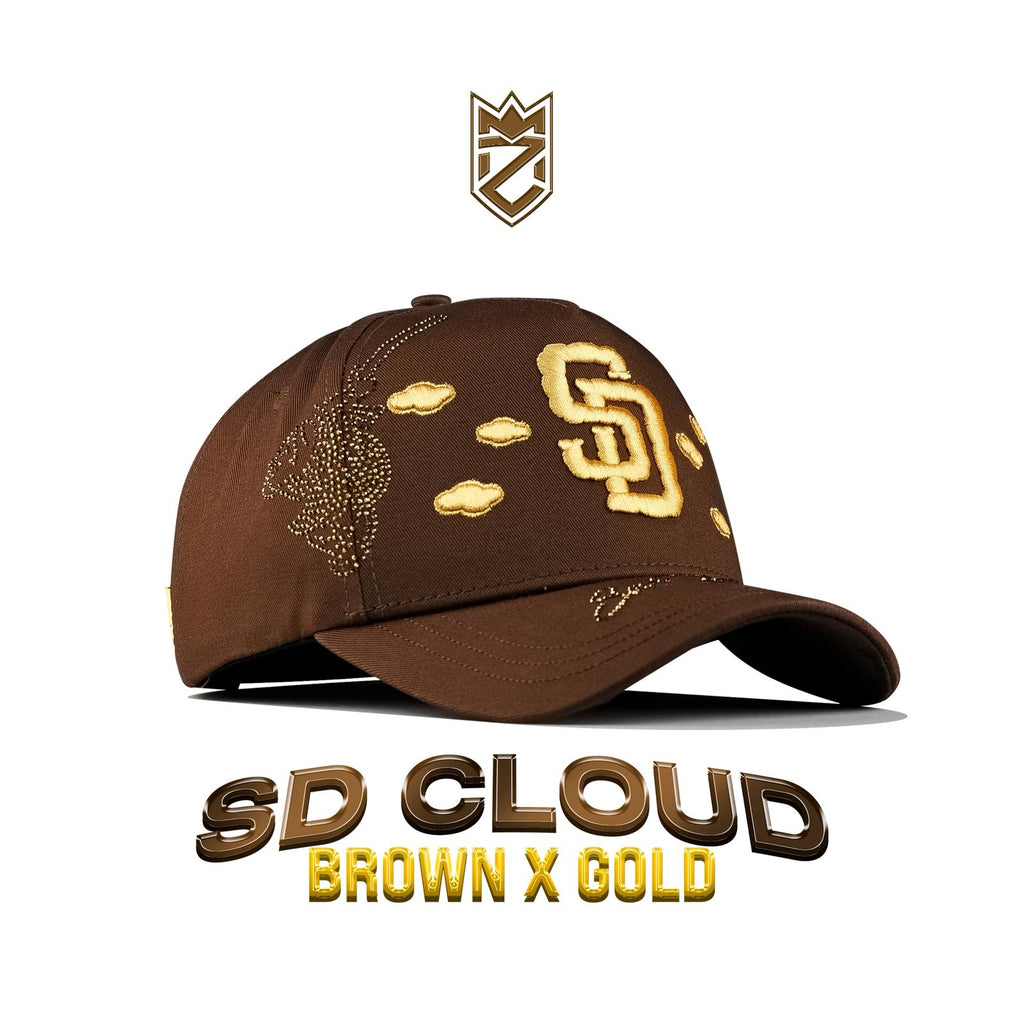 SD Clouds Brown X Gold